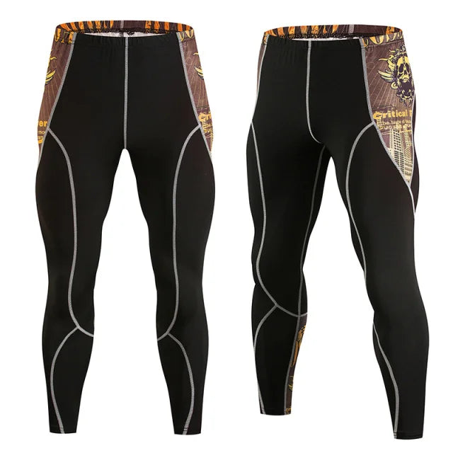 Men’s Compression Pants Thermal Workout Cool DrySports Leggings Tights Baselayer Bodybuilding Workout Training Yoga Bottoms