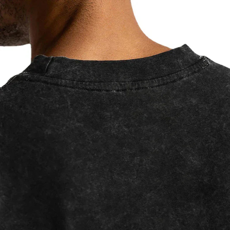 KoreanTrend Gym Antique Style Short Sleeve T-Shirt