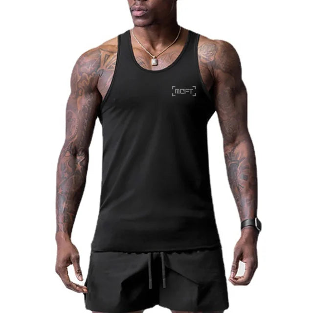 Top Selling Fitness Summer Mens Mesh Quick Dry Tank  Gym Work Vest TShirt Slim 2023 Training Sleeveless Singlets