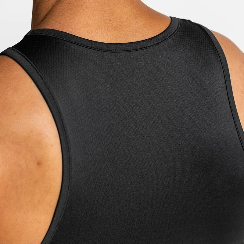 Top Selling Fitness Summer Mens Mesh Quick Dry Tank  Gym Work Vest TShirt Slim 2023 Training Sleeveless Singlets